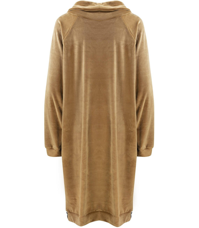 Šaty Velurová mikina s nápisem