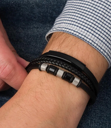 Pánské náramky ideální pro dárek pletené