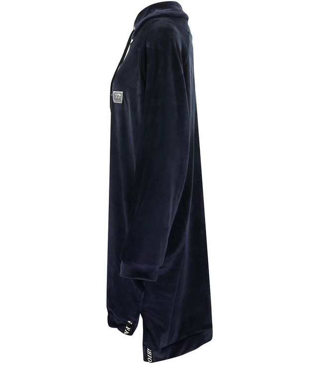 Šaty Velurová mikina s nápisem