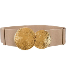 Pletený dámský opasek s velkou sponou