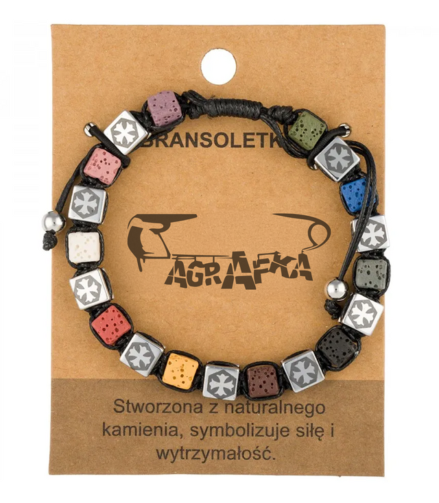 Pánský náramek s přírodními kameny