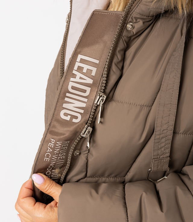 Dlouhá prošívaná zimní bunda URBAN LONG PUFF