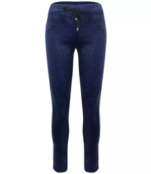 Velurové leopardí legíny tepláky