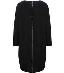 Rovné mikinové šaty s páskou