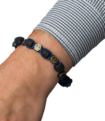 Pánský náramek s přírodními kameny