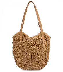 Dámská plážová taška boho openwork pro letní košík shopper