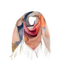 Dámský šátek s květinovým vzorem 100x100