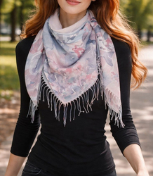 Dámský šátek s květinovým vzorem 100x100