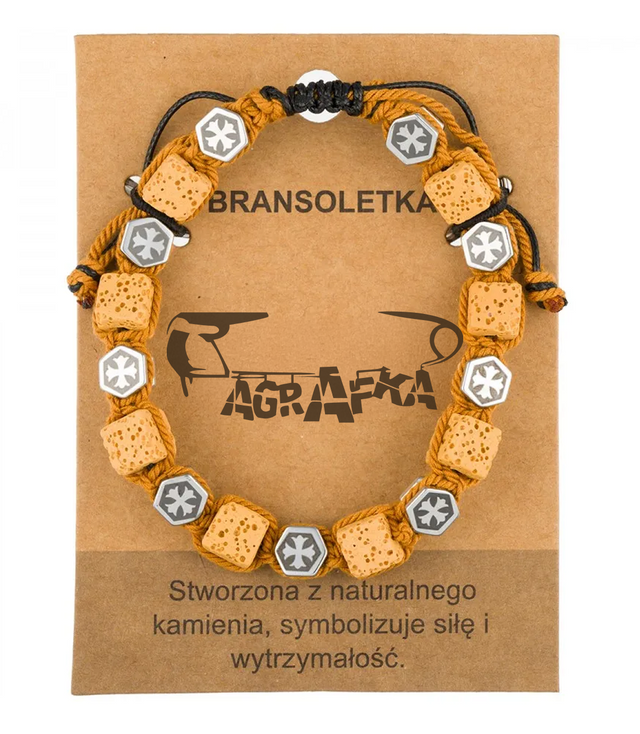 Pánský náramek s přírodními kameny