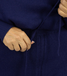 Pletená mikinová souprava se stojáčkem a rozšířenými kalhotami KAMILLA