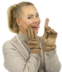 Dámské elegantní rukavice s reliéfem