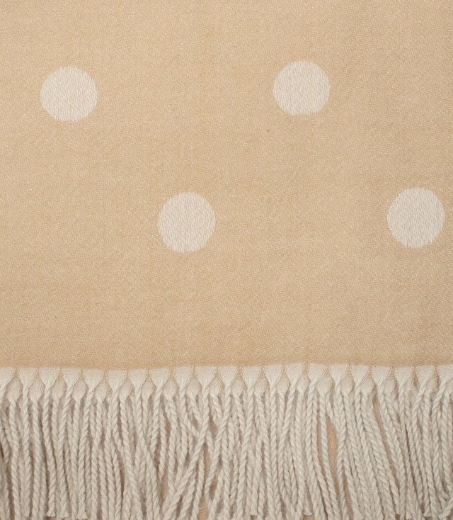 Tkaná šála šátek s puntíky 2 barvy