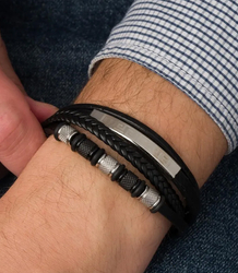 Pánské náramky ideální pro dárek pletené