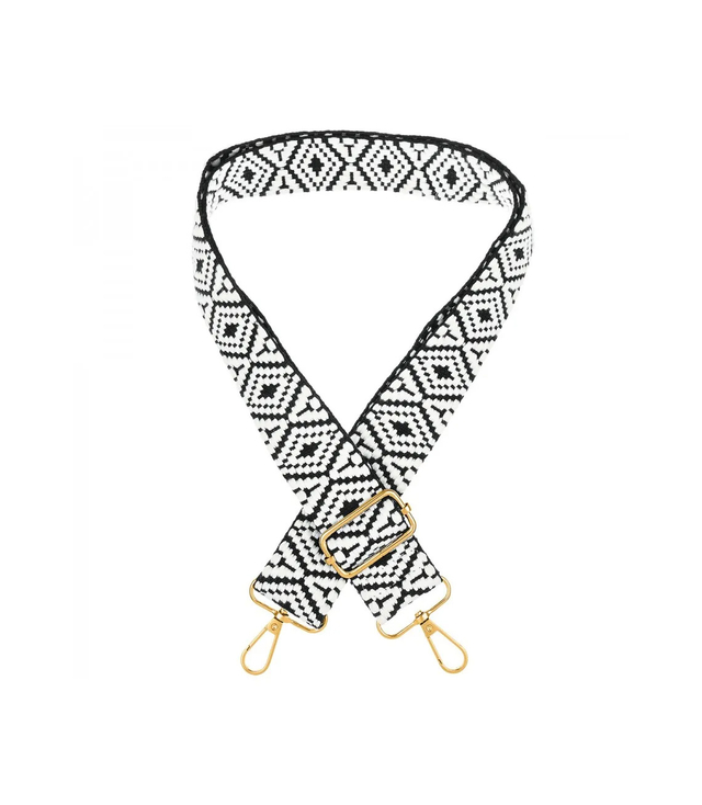 Módní pletený široký popruh kabelky nastavitelný