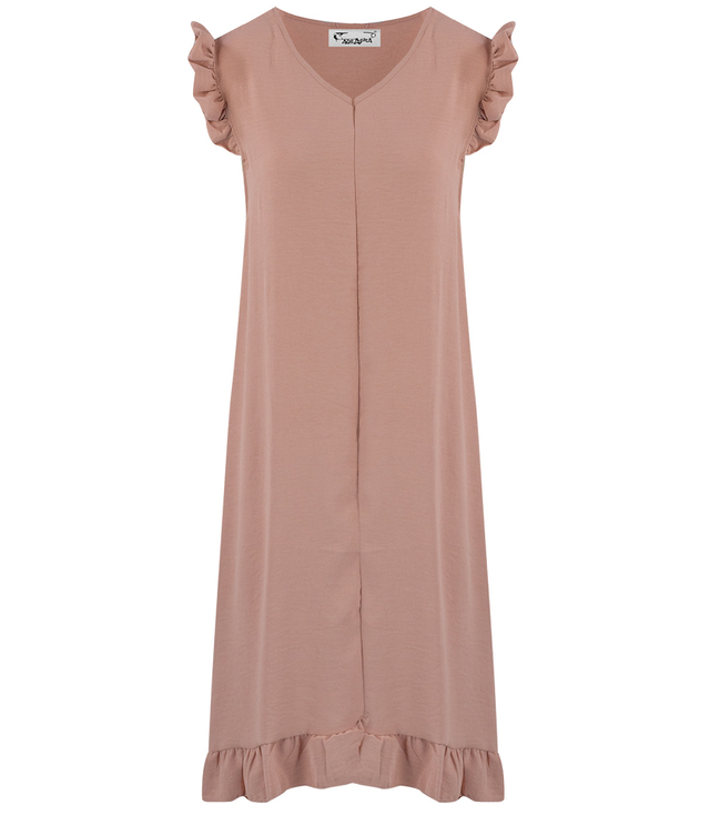 Volné letní midi šaty oversize s volány, HONEY