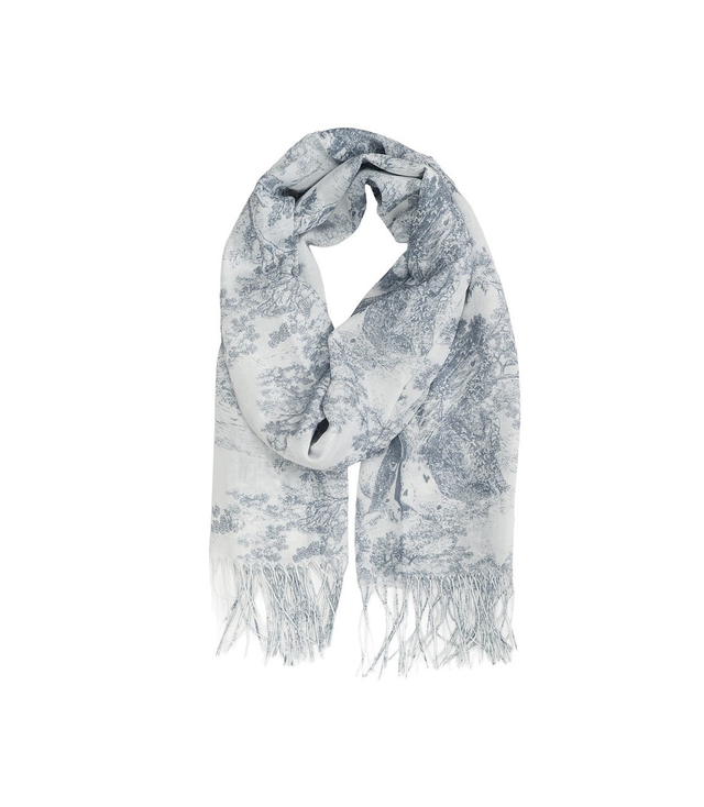 Dámská luxusní šála s květinovým vzorem 180x70