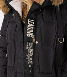 Dlouhá prošívaná zimní bunda URBAN LONG PUFF PLUS SIZE