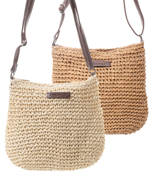 Letní malá boho pletená taška přes rameno