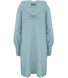 Dlouhý tlustý svetr CARDIGAN bufetový rukáv