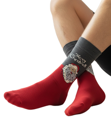 Pánské vánoční ponožky - zimní, teplé, vánoční vzory