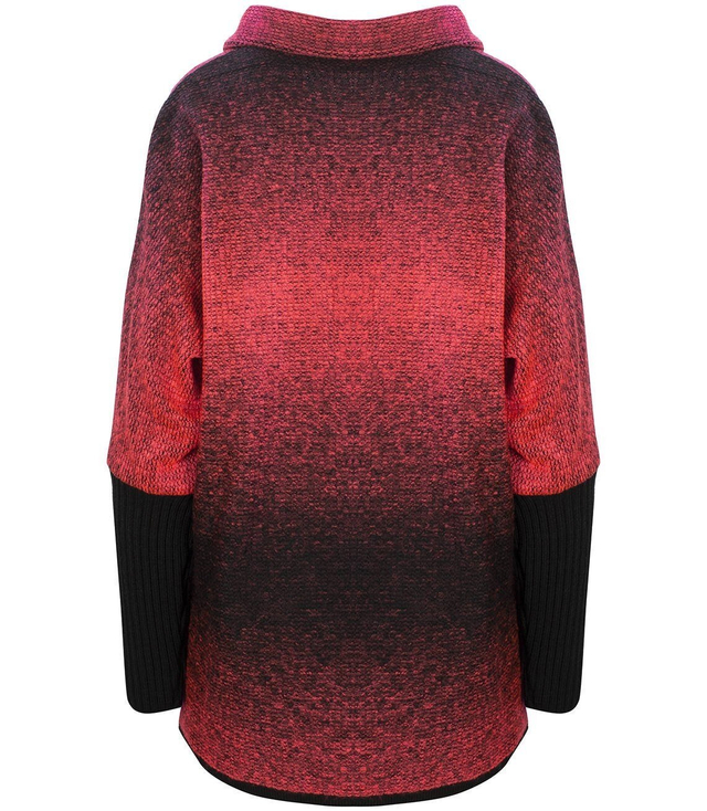 Teplý kabát bunda OMBRE svetr