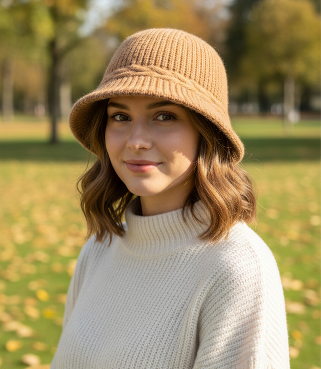 Dámský kostkovaný klobouk