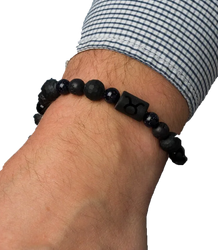 Pánský náramek s přírodními kameny