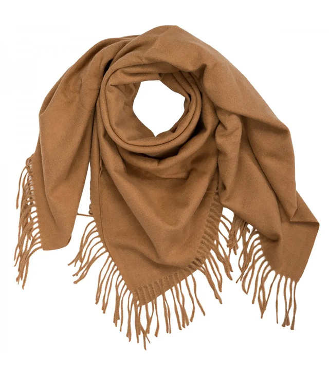 Jednobarevná šála s třásněmi GRACE