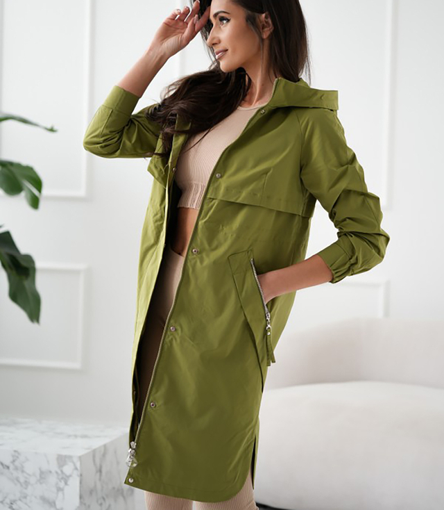 Dámský přechodný kabát parka WIKTORIA