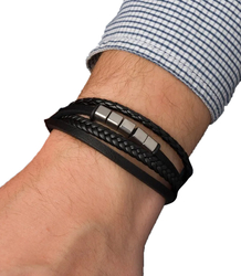 Pánské náramky ideální pro dárek pletené