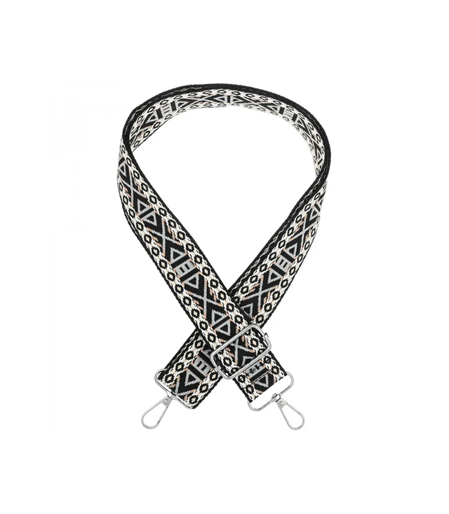 Módní pletený široký popruh kabelky nastavitelný