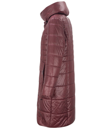Dámský dlouhý elegantní prošívaný zateplený kabát AMELIA