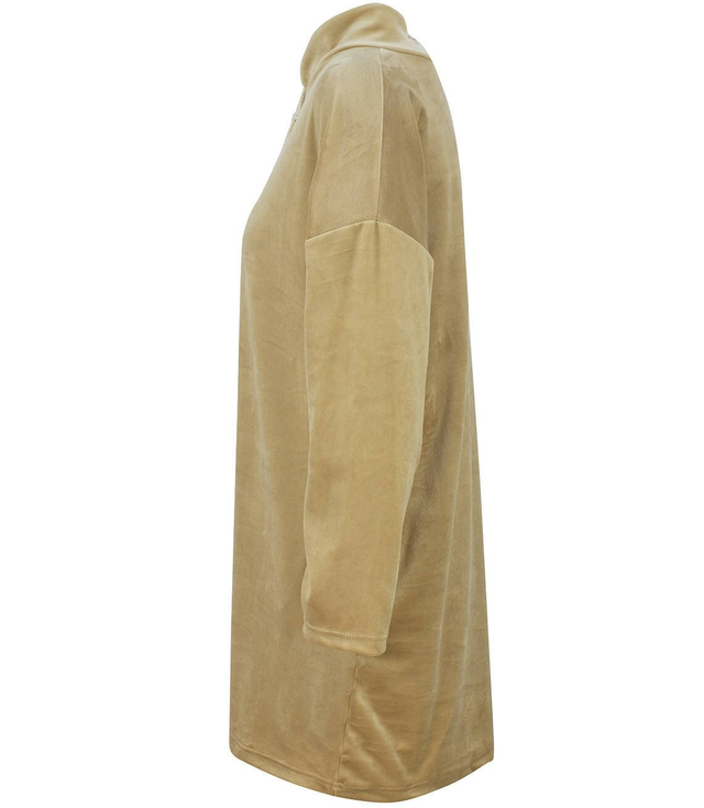 Volná velurová tunika PLUS SIZE