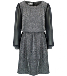 Elegantní trapézové šaty se třpytkami a tylem ELECTRA