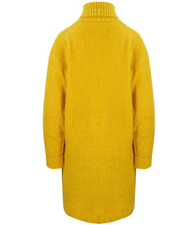 Jednobarevný pletený svetr šaty GOLF