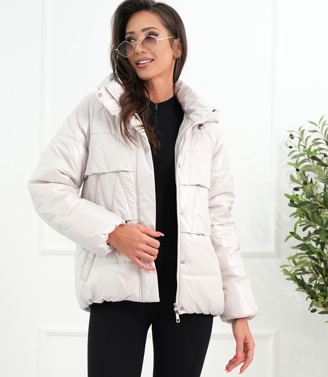 Dámská zateplená bunda bomber s prošíváním JAGNA