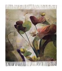 Dámský čtvercový šátek s třásněmi AGRAFKA