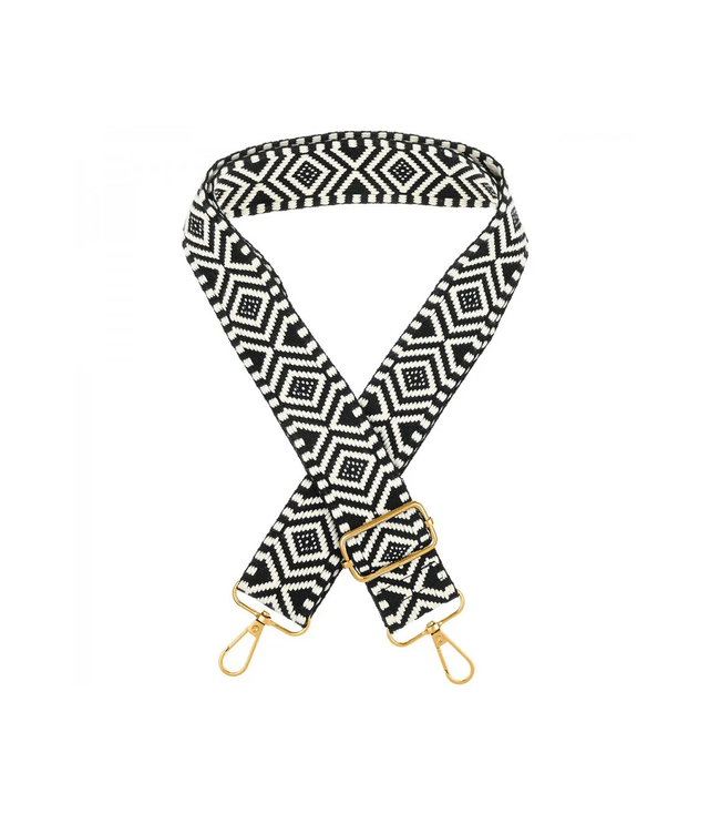 Módní pletený široký popruh kabelky nastavitelný
