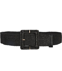 Pletený dámský opasek s velkou sponou