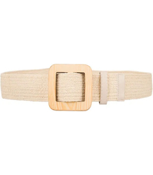 Pletený dámský opasek s velkou sponou