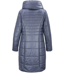 Dámský dlouhý elegantní prošívaný zateplený kabát AMELIA