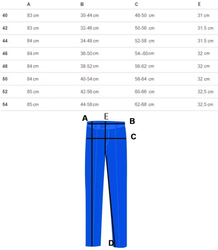 Tenké elastické kalhoty s 3/4 délkou