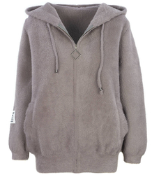 BOMBERKA krátká bunda Uzlová kapuce ALPAKA