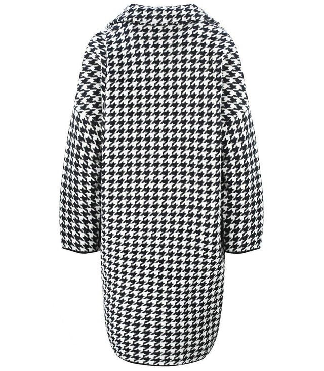 Teplá bunda kabát s puntíky