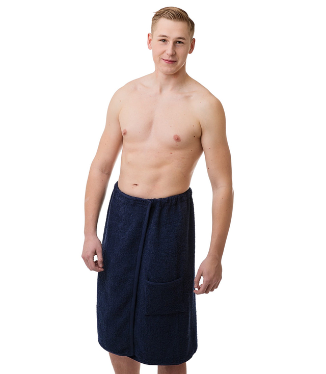 Pánský saunový froté pytel s elastickou kapsou