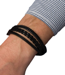 Pánské náramky ideální pro dárek pletené