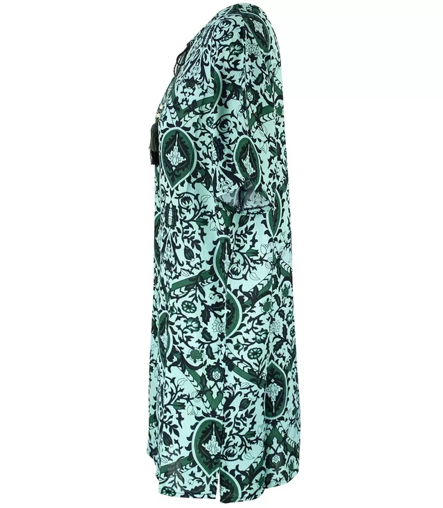 Letní šaty volná tunika barevné vzory NINA