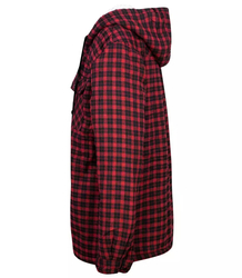 Károvaná košilová bunda s fleecovou podšívkou