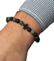 Pánský náramek s přírodními kameny