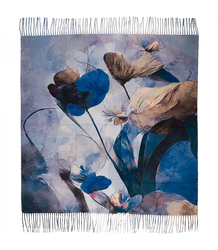 Dámský čtvercový šátek s třásněmi AGRAFKA